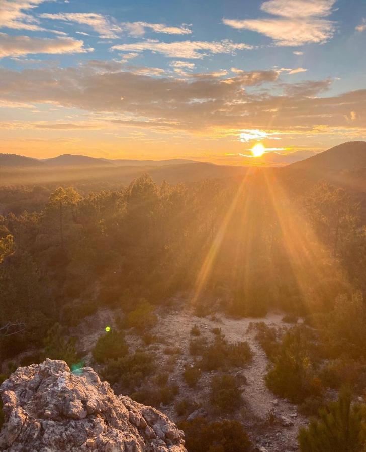 Bungalow Les Ruffes Du Salagou Clermont-lʼHérault エクステリア 写真